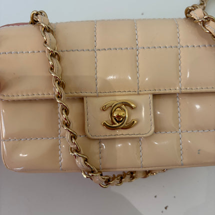 Sac Chanel Mini East West Chocolate Bar Beige