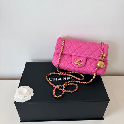 Sac Chanel Timeless Small édition limitée pearl crush rose