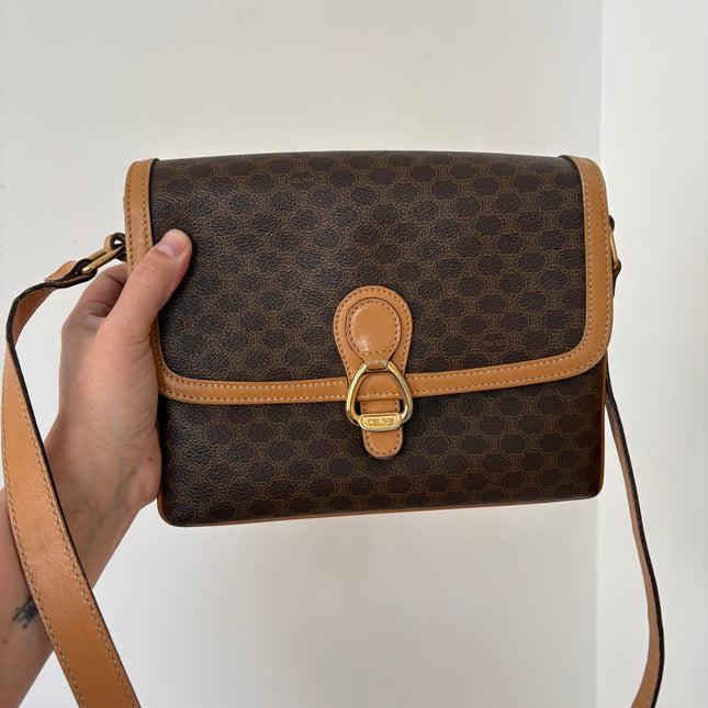 Sac Céline bandoulière toile Macadam