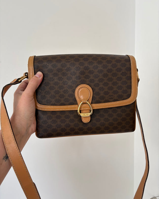 Sac Céline bandoulière toile Macadam