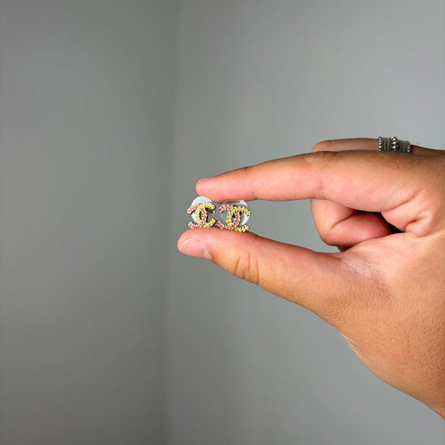 Puces d'oreilles double CC Chanel