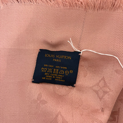 Châle Louis Vuitton rose 140cm