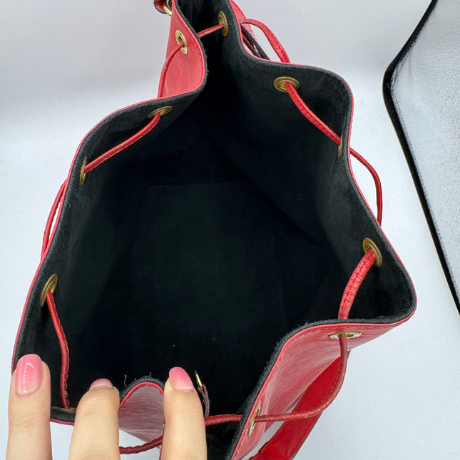 Sac Louis Vuitton Noé PM Épi Rouge
