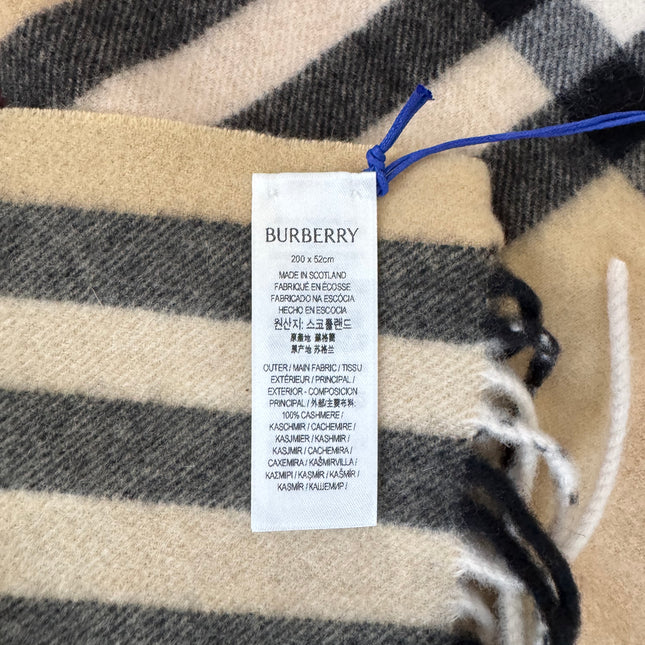 Écharpe Burberry Cachemire 200 cm