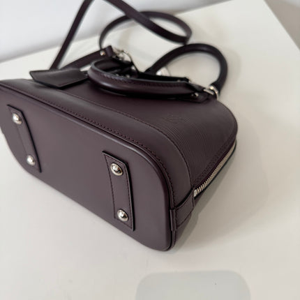 Sac Louis Vuitton BB Alma Cuir Épi Prune