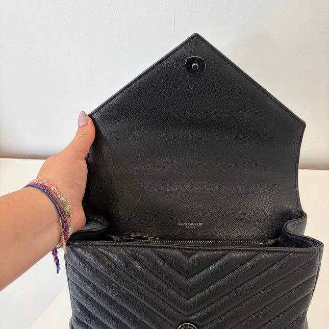Sac Saint Laurent Collège medium noir