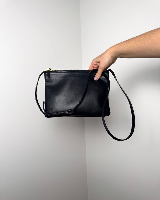 Sac Celine Trio bandoulière noir