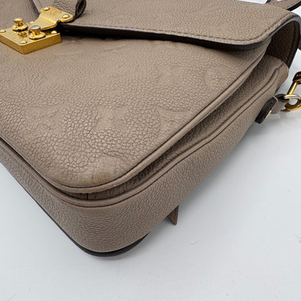 Sac Louis Vuitton Métis Cuir Empreinte tourterelle