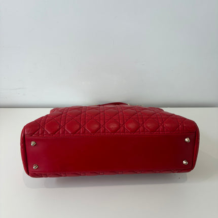 Sac Dior Grand Shopping Rouge