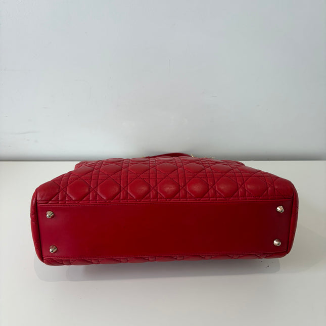 Sac Dior Grand Shopping Rouge