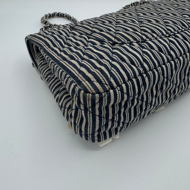 Sac Chanel Timeless Tissu Rayé