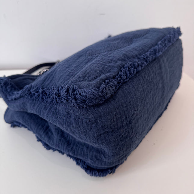 Cabas Chanel Deauville navy blue