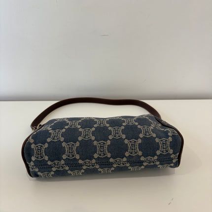 Sac Celine épaule toile bleu jean