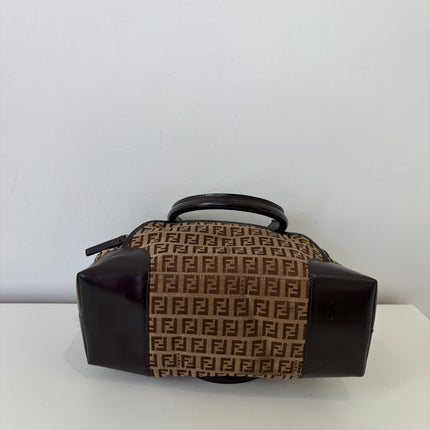 Sac Fendi Zucchino Toile Marron