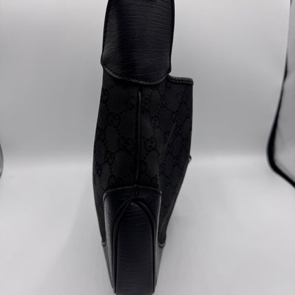 Sac Gucci Jackie toile et cuir noir