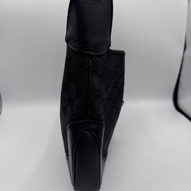 Sac Gucci Jackie toile et cuir noir