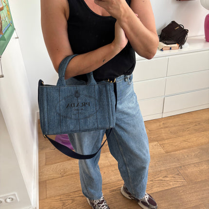 Sac Cabas Denim Prada Tu