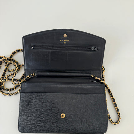 Sac Chanel Wallet On Chain Noir vintage