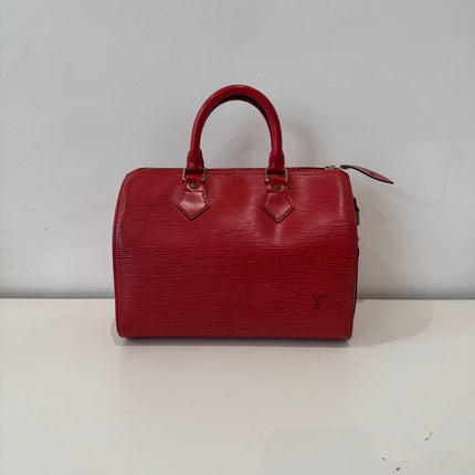 Sac Louis Vuitton Speedy 25 Épi Rouge