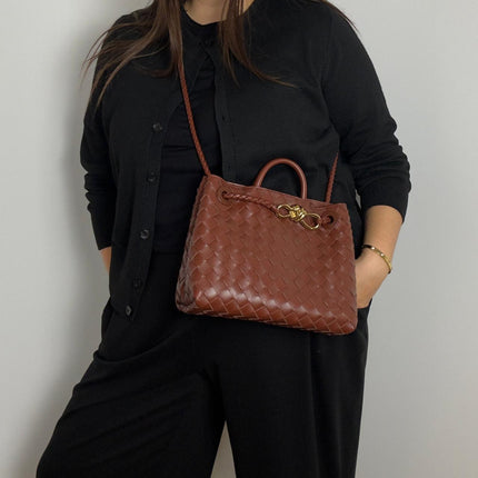 Sac Andiamo Petit Bottega Veneta Marron Sapele