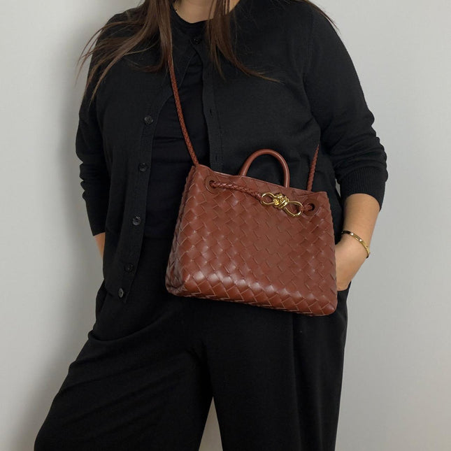 Sac Andiamo Petit Bottega Veneta Marron Sapele