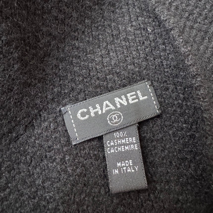 Écharpe Chanel Cachemire Noire