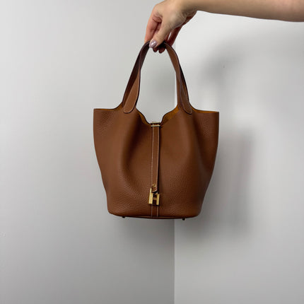 Sac Hermès Picotin 22 Gold
