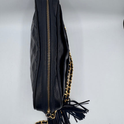 Sac Chanel caméra vintage bleu nuit
