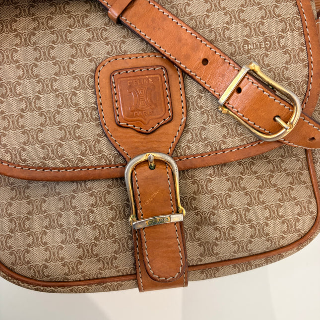 Sac Celine bandoulière toile macadam