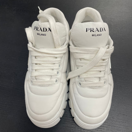 Basket Prada en cuir blanc T36