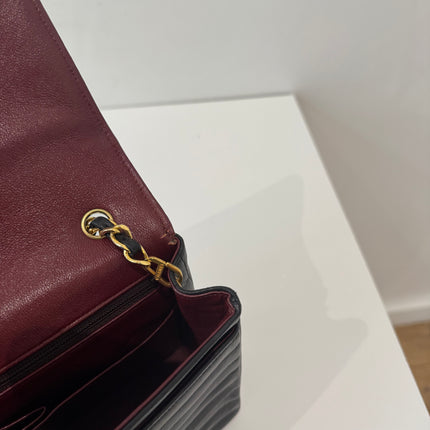 Sac Chanel fermoir circle bandoulière noir