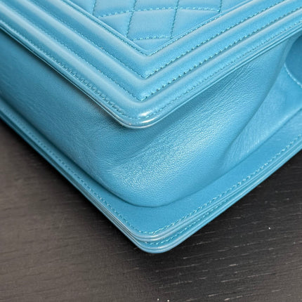 Sac Chanel Boy Medium Bleu