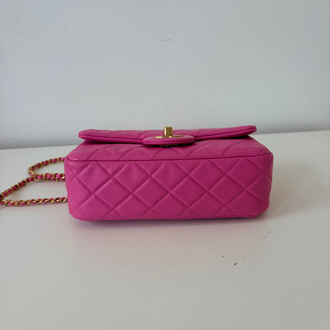 Sac Chanel Timeless Small édition limitée pearl crush rose
