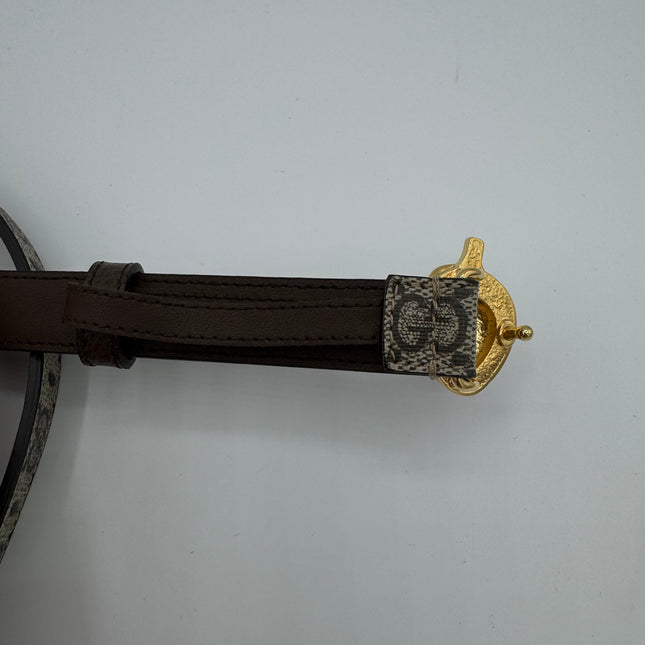 Ceinture Cuir Fraise Gucci