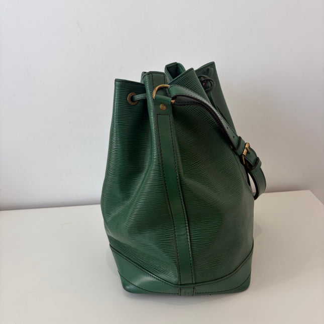 Sac Noé GM Louis Vuitton Cuir Épi Vert