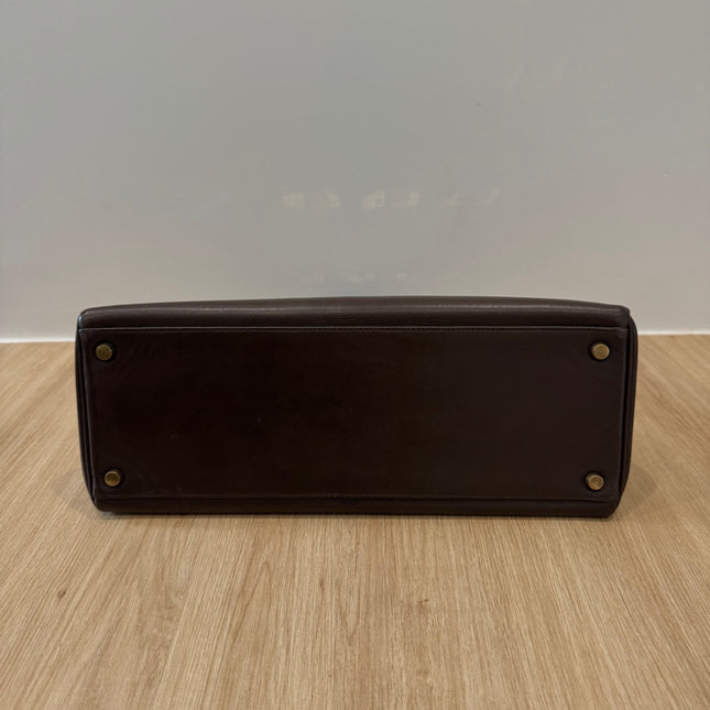 Sac Kelly 32 Hermès Chocolat