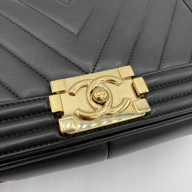 Sac Chanel Boy chevrons médium