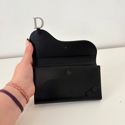 Portefeuille Dior Saddle Noir