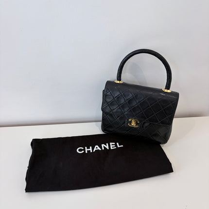 Sac Chanel Top Handle vintage noir