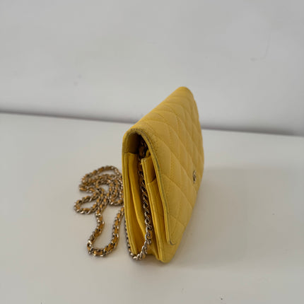 Sac Chanel Wallet on Chain Jaune