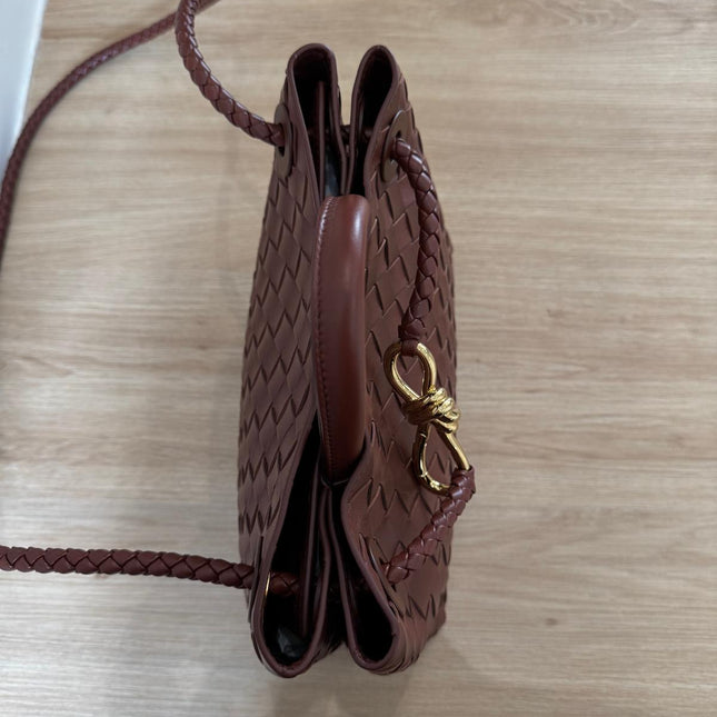 Sac Andiamo Petit Bottega Veneta Marron Sapele