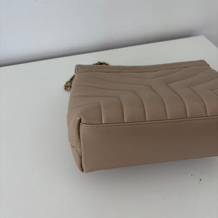 Sac Saint Laurent Loulou Small beige