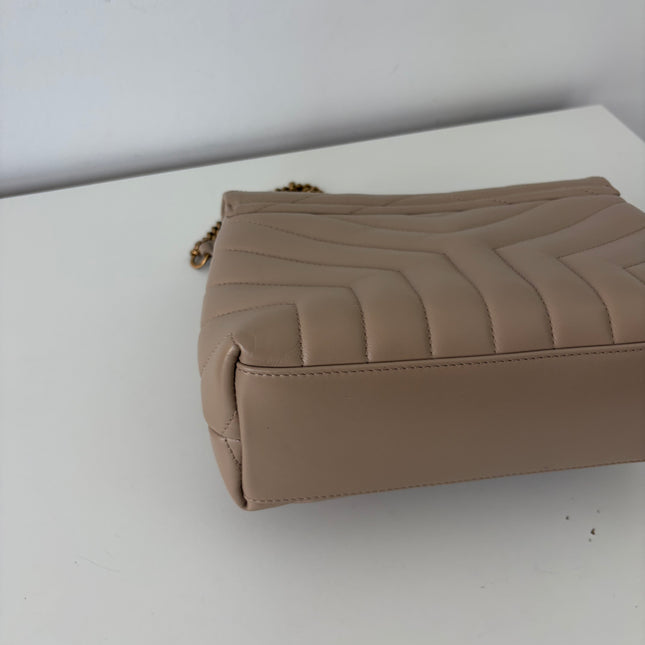 Sac Saint Laurent Loulou Small beige