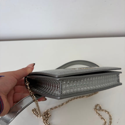 Sac Dior 30 Montaigne argenté