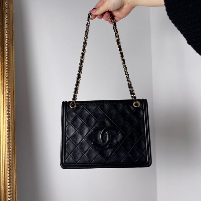 Sac Chanel Single flap Vintage Noir
