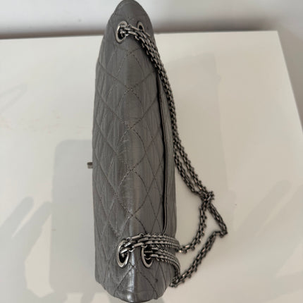 Sac Chanel 2.55 Argent Irisé 28cm