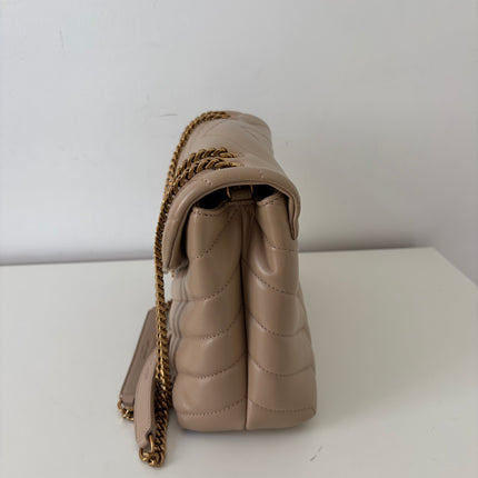 Sac Saint Laurent Loulou Small beige