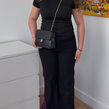 Sac Chanel mini Square Timeless Noir