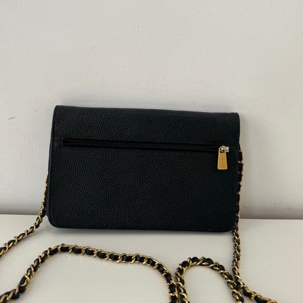 Sac Chanel Wallet On Chain Noir vintage
