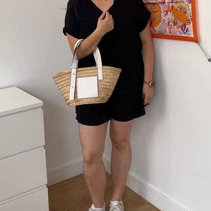 Panier Loewe pm blanc